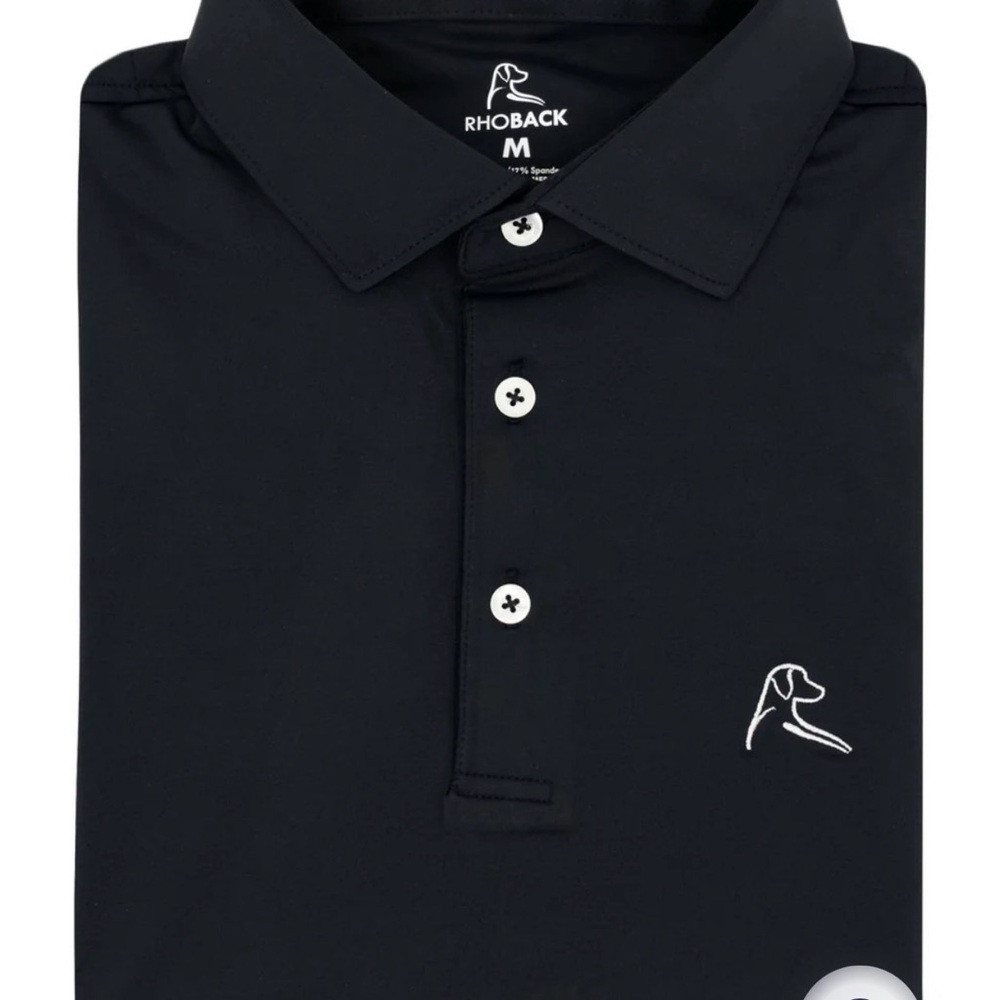 4 Rhoback Men's Polo Shirt’s in Black